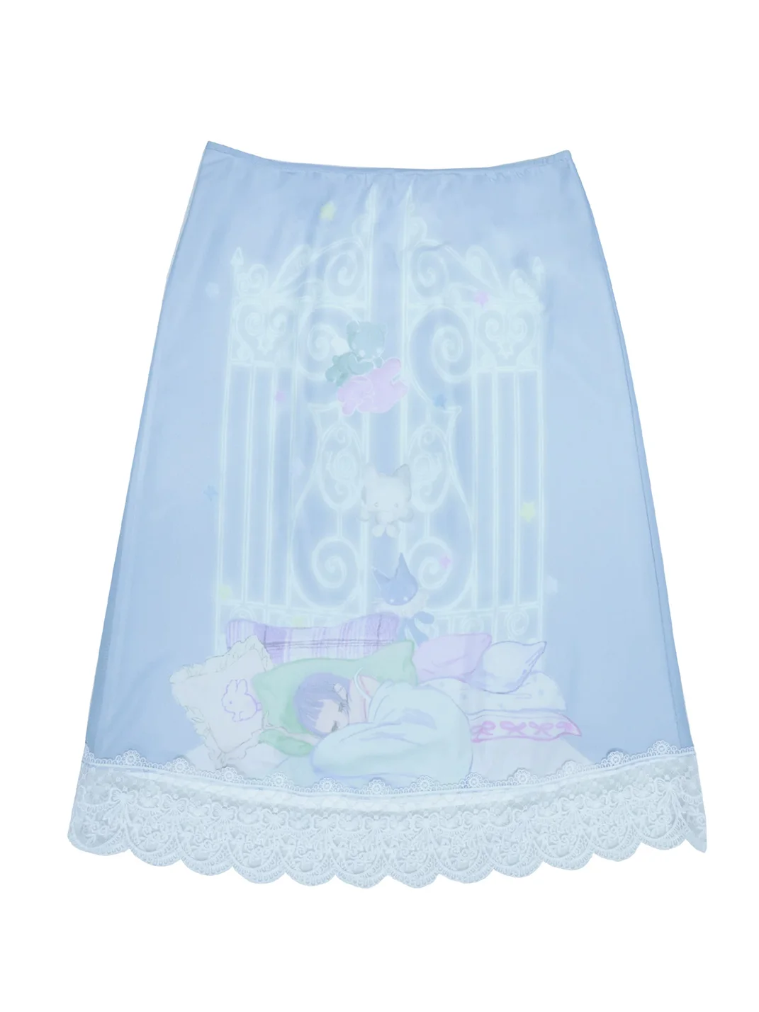 Hashtag DDD | Reversible Lace Mesh Midi Skirt