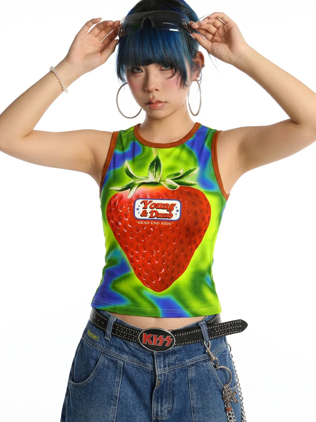 DeadEndKids | Cute Print Stretch Sleeveless Vest