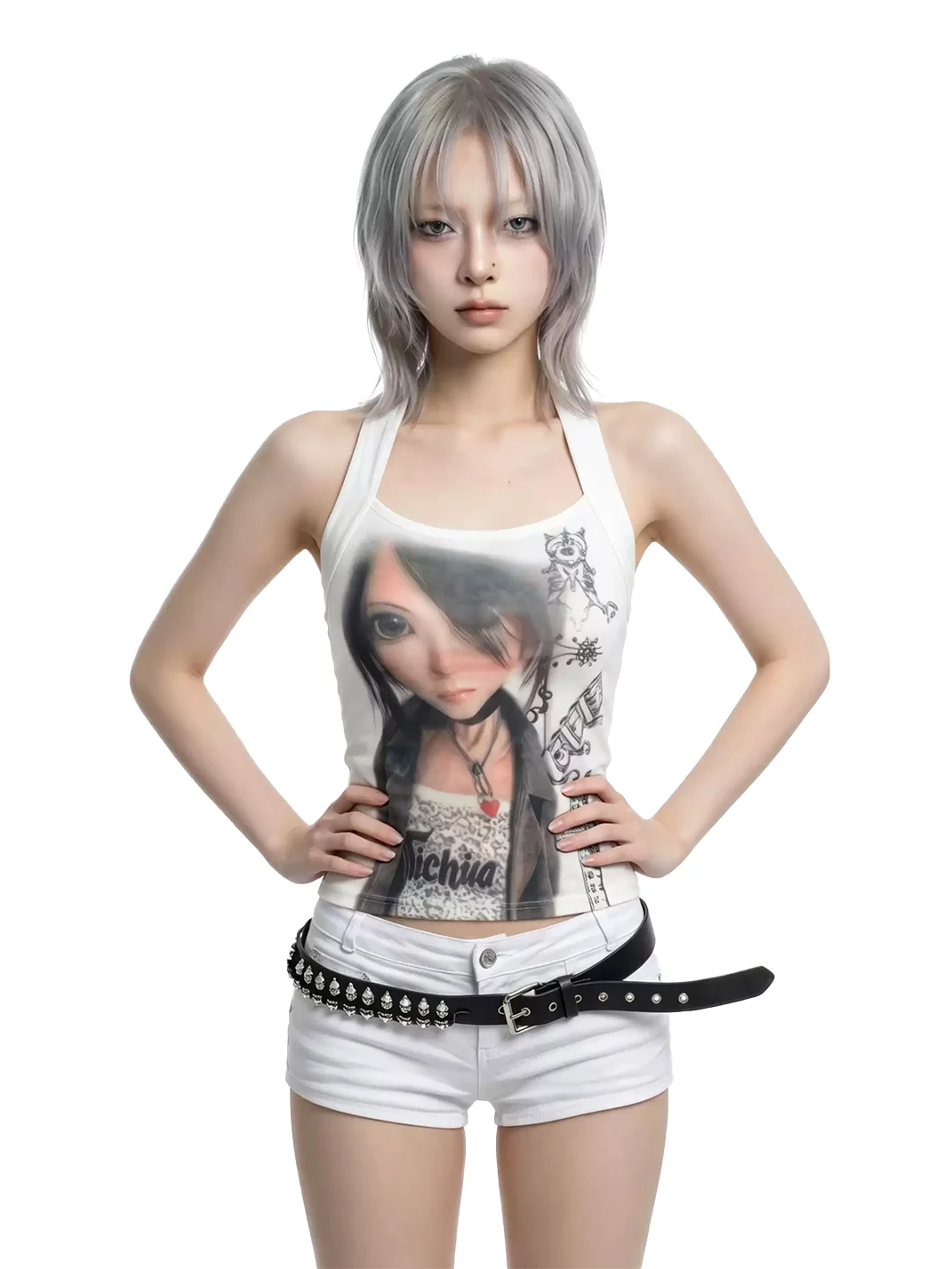WEBBAR | Virtual Doll Print Halter Vest