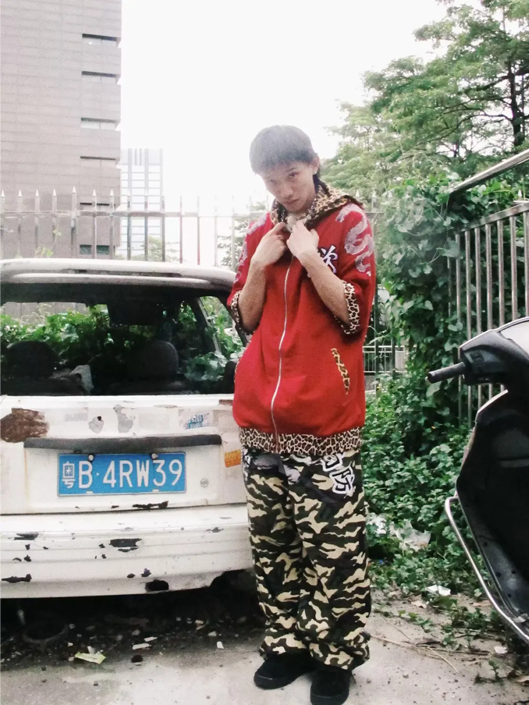 Game one | 26SS Leopard Hooded Short Sleeve Top