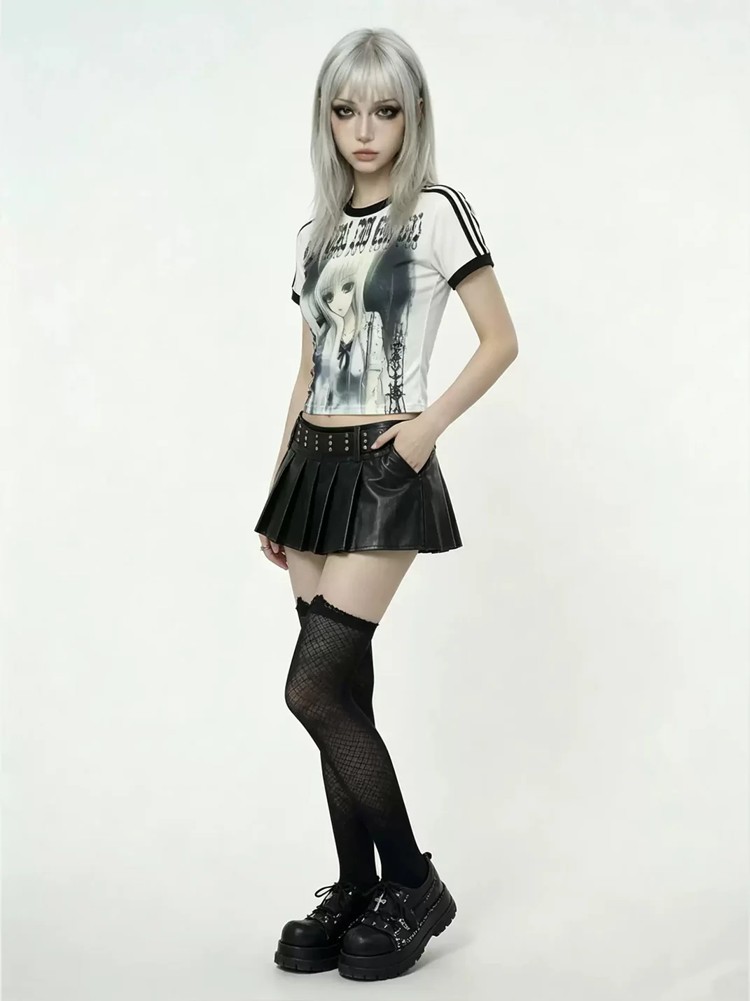 WEBBAR | Goth Visual-Kei Anime Short Sleeve Soccer Jersey