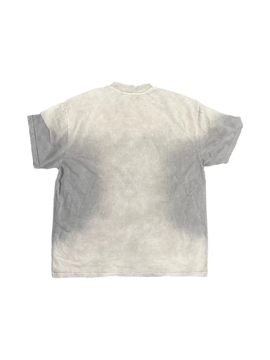 SHIBU | Unisex Distressed Gradient Graffiti Short-Sleeve T-Shirt - 4