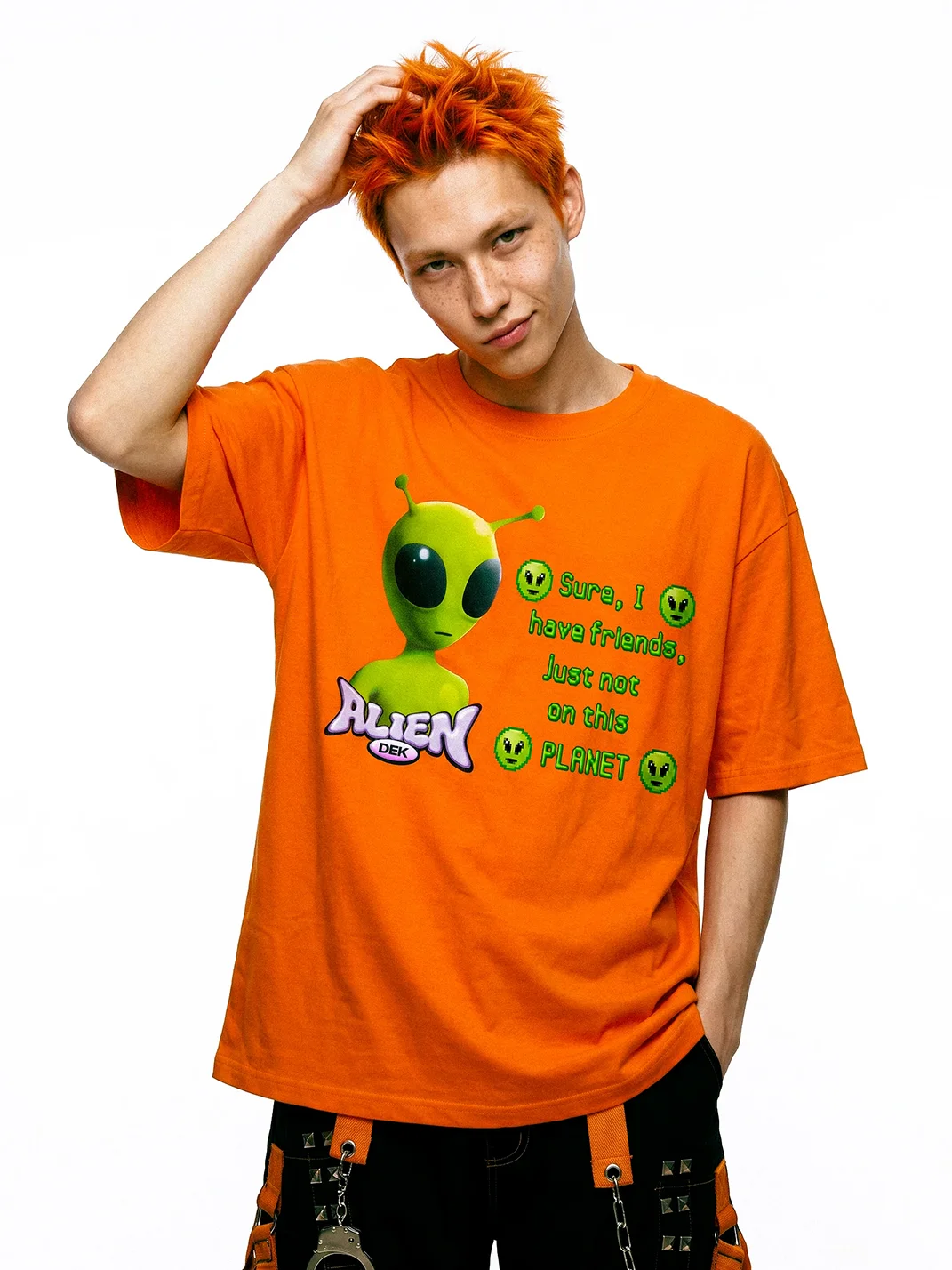 DeadEndKids | Alien Y2K Oversized T-Shirt