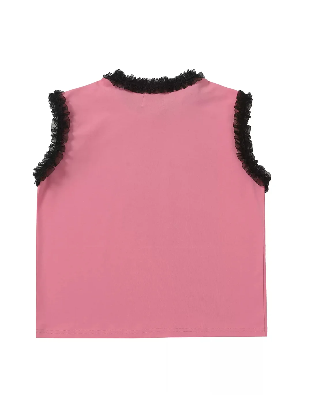 BlackBerry | Pink Lace Trim Tank Top