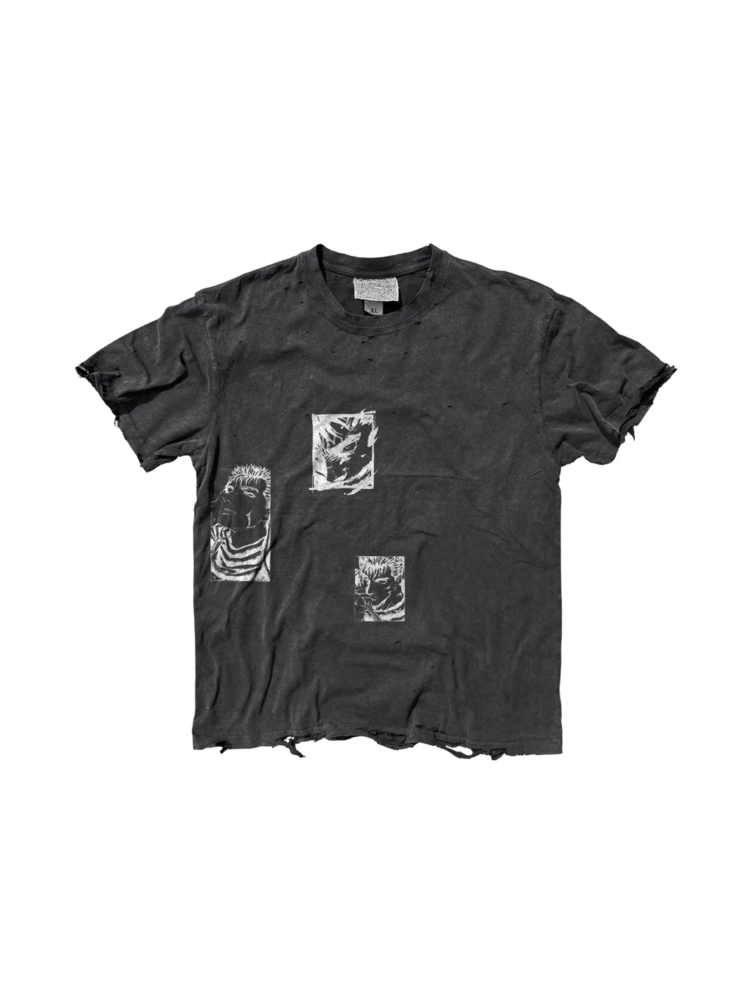 SHIBU | Unisex Vintage Distressed Punk Short-Sleeve T-Shirt