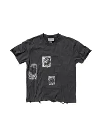 SHIBU | Unisex Vintage Distressed Punk Short-Sleeve T-Shirt