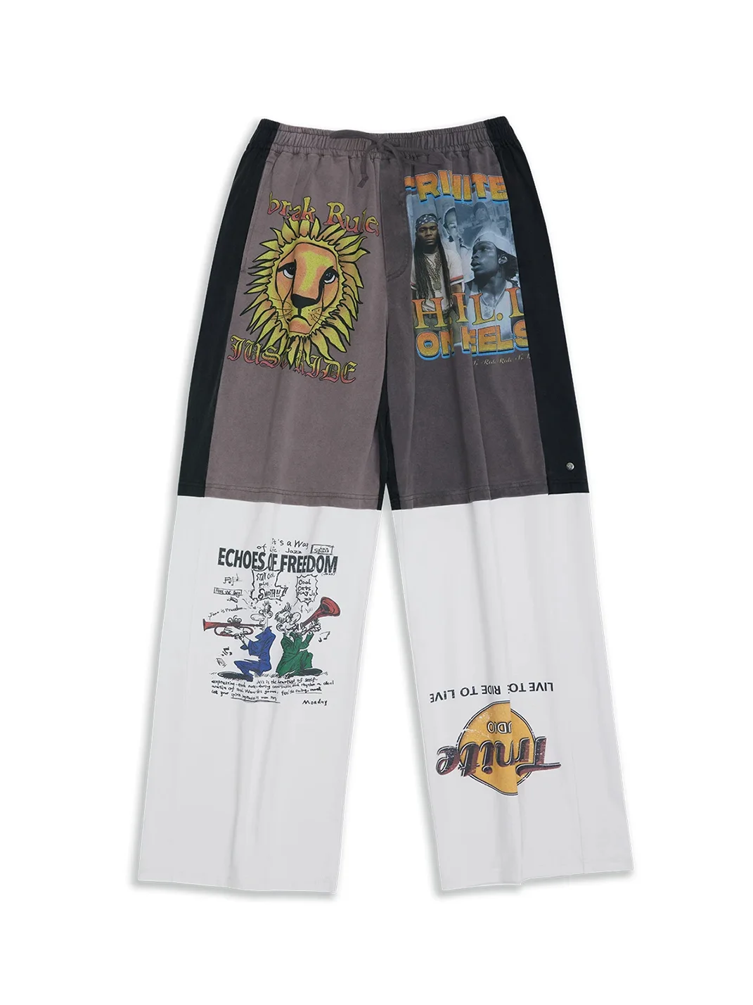 TRINITE | Multicolor Paneled Graphic Sport Pants