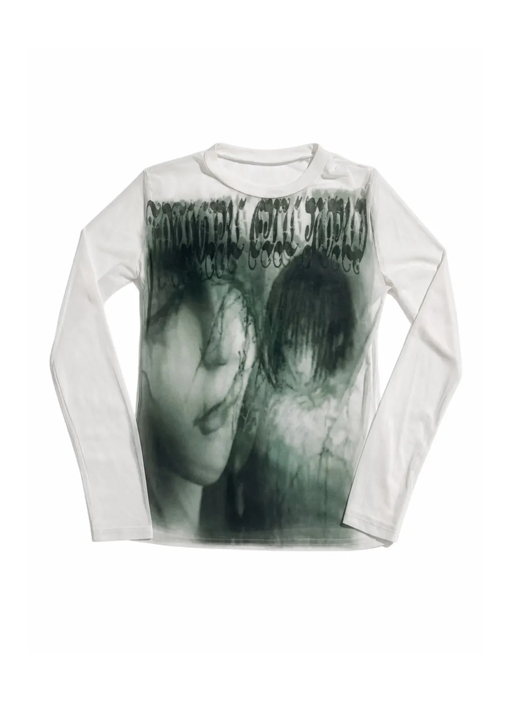WEBBAR | Graphic Mesh Long Sleeve T-Shirt