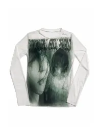 WEBBAR | Graphic Mesh Long Sleeve T-Shirt