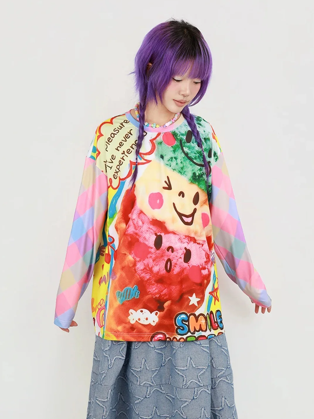 NIHONKIDS | Ice Cream Long Sleeve Top
