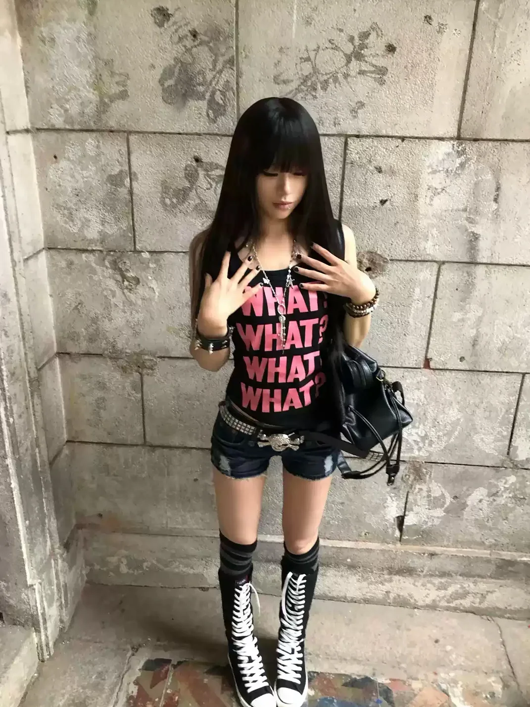 Gods plan | Women's Black and Pink Slogan Graphic Fitted Tank Top