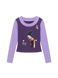 BlackBerry | Purple Panel Long Sleeve Top