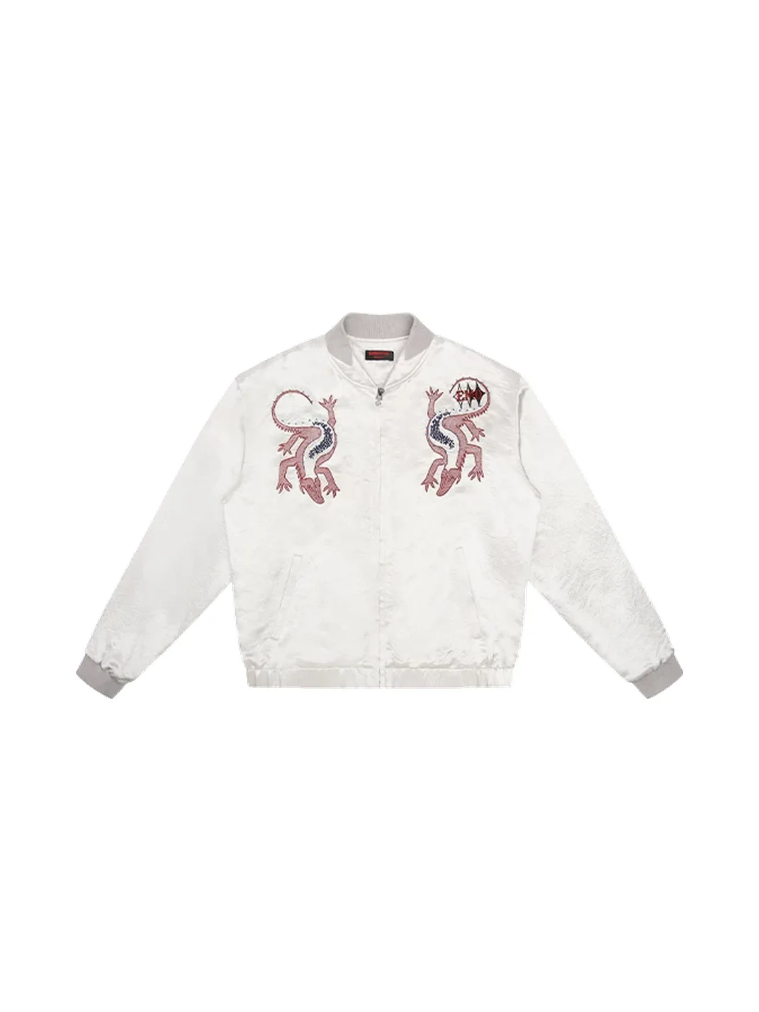 EMOBROTHER | Mirrored Tiger Print Acetate Sukajan Jacket