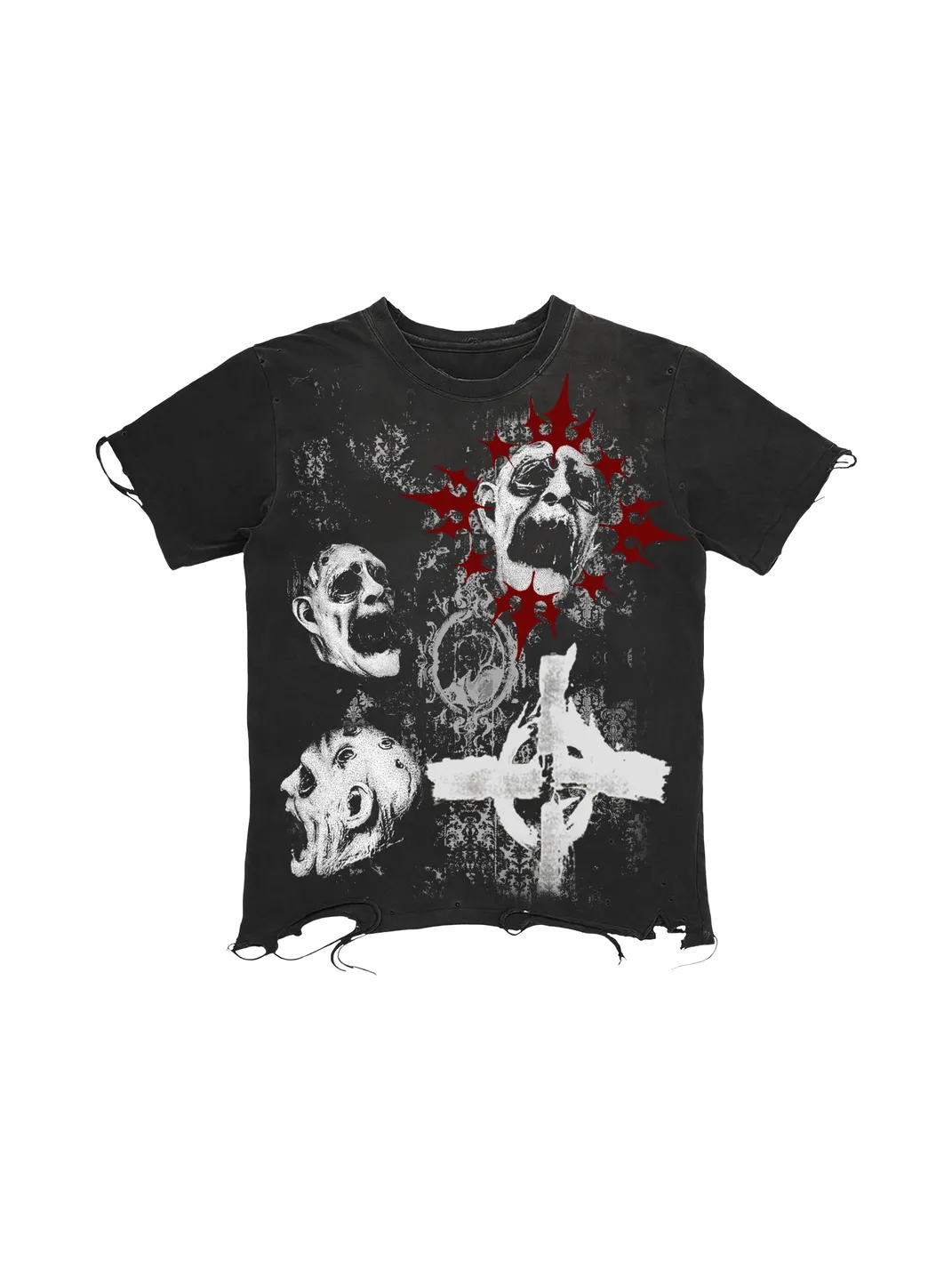 SHIBU | Distressed Graphic Short-Sleeve T-Shirt