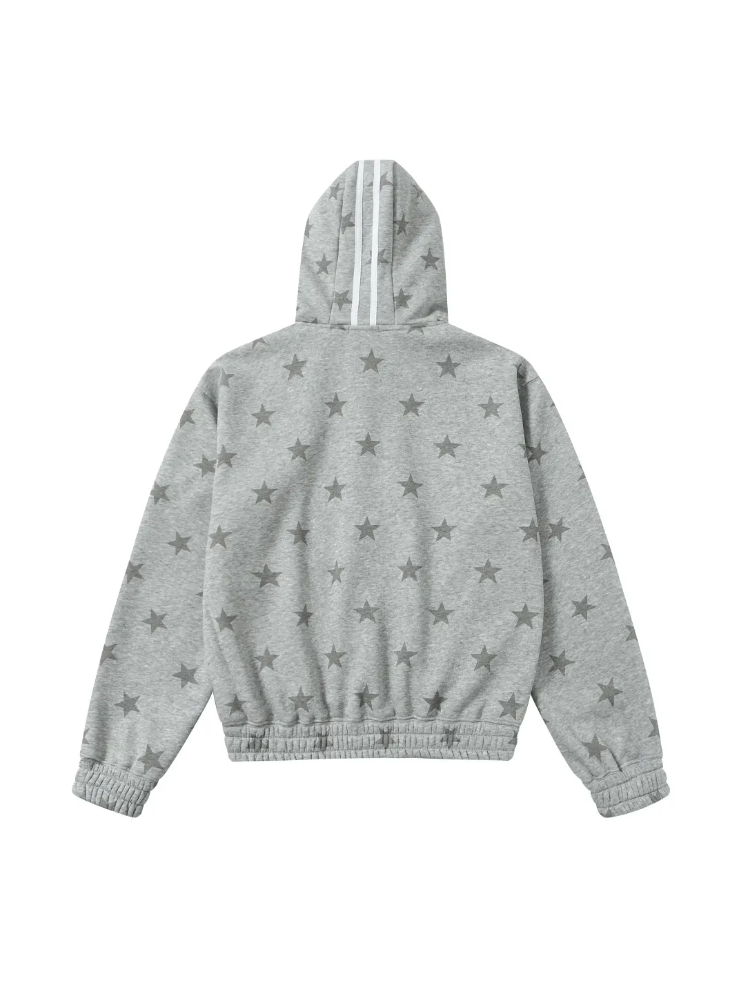 BlackBerry | Star Pattern Hooded Zip-Up Jacket