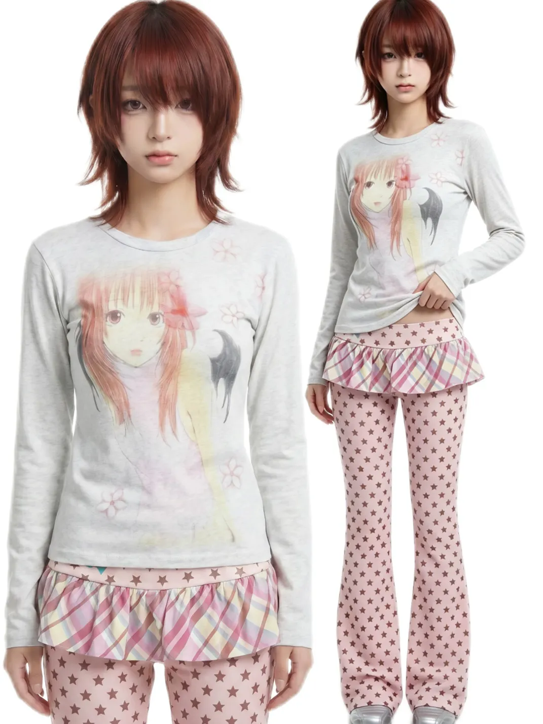 WEBBAR | Anime Slim Long Sleeve T-Shirt