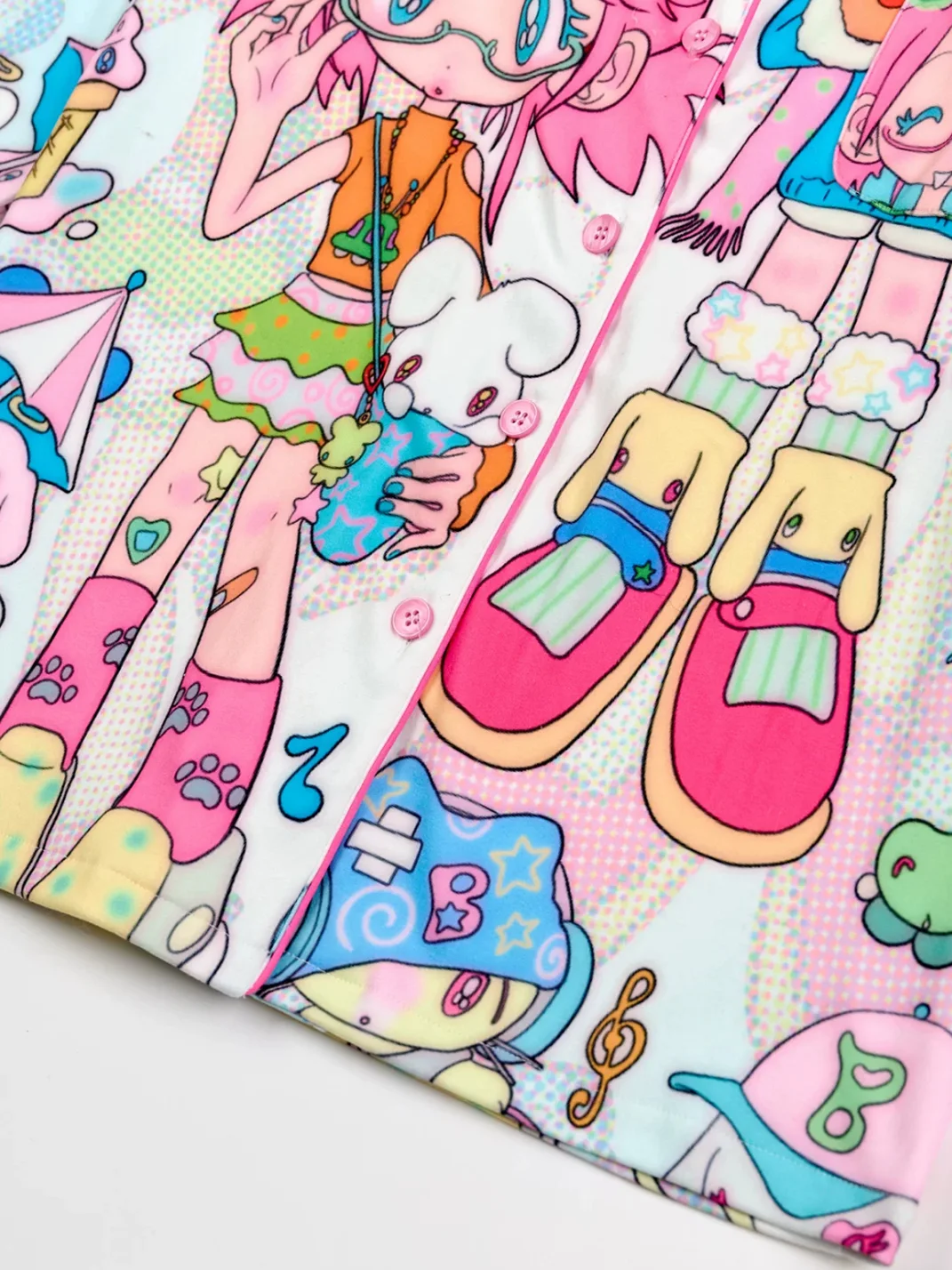 BlackBerry | Cartoon Two-Girl Printed Long-Sleeve Pajama Set