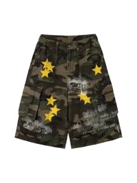 EeeeArtmonster | Camouflage Star Print Cargo Shorts