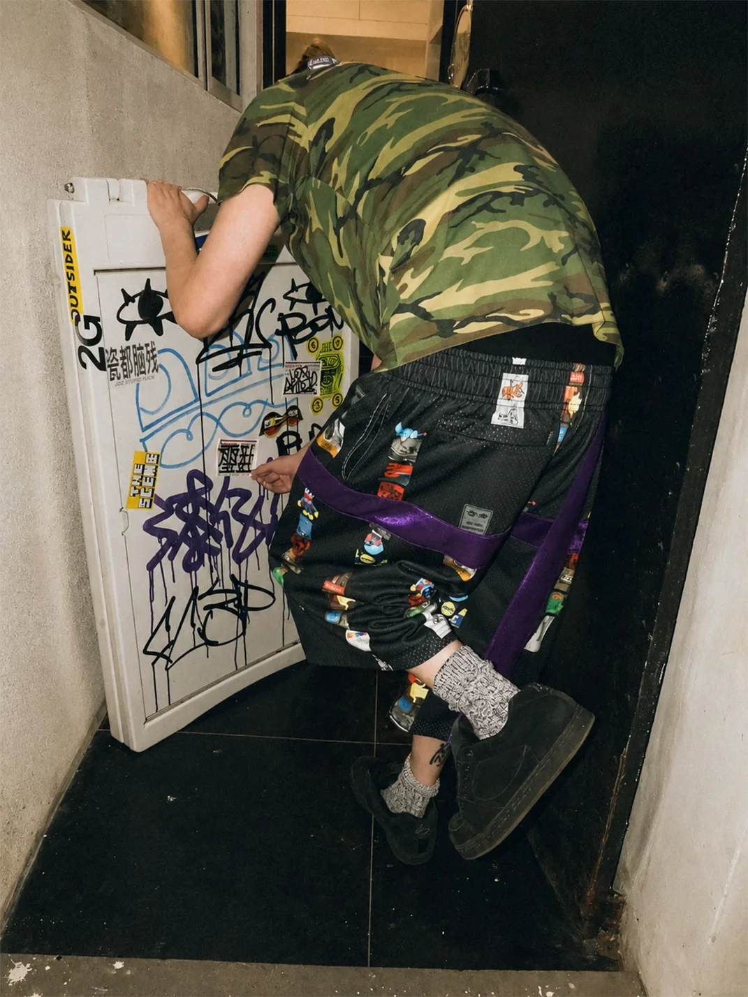 ESOTERIC THING | Unisex Random Printed Mesh Basketball Shorts