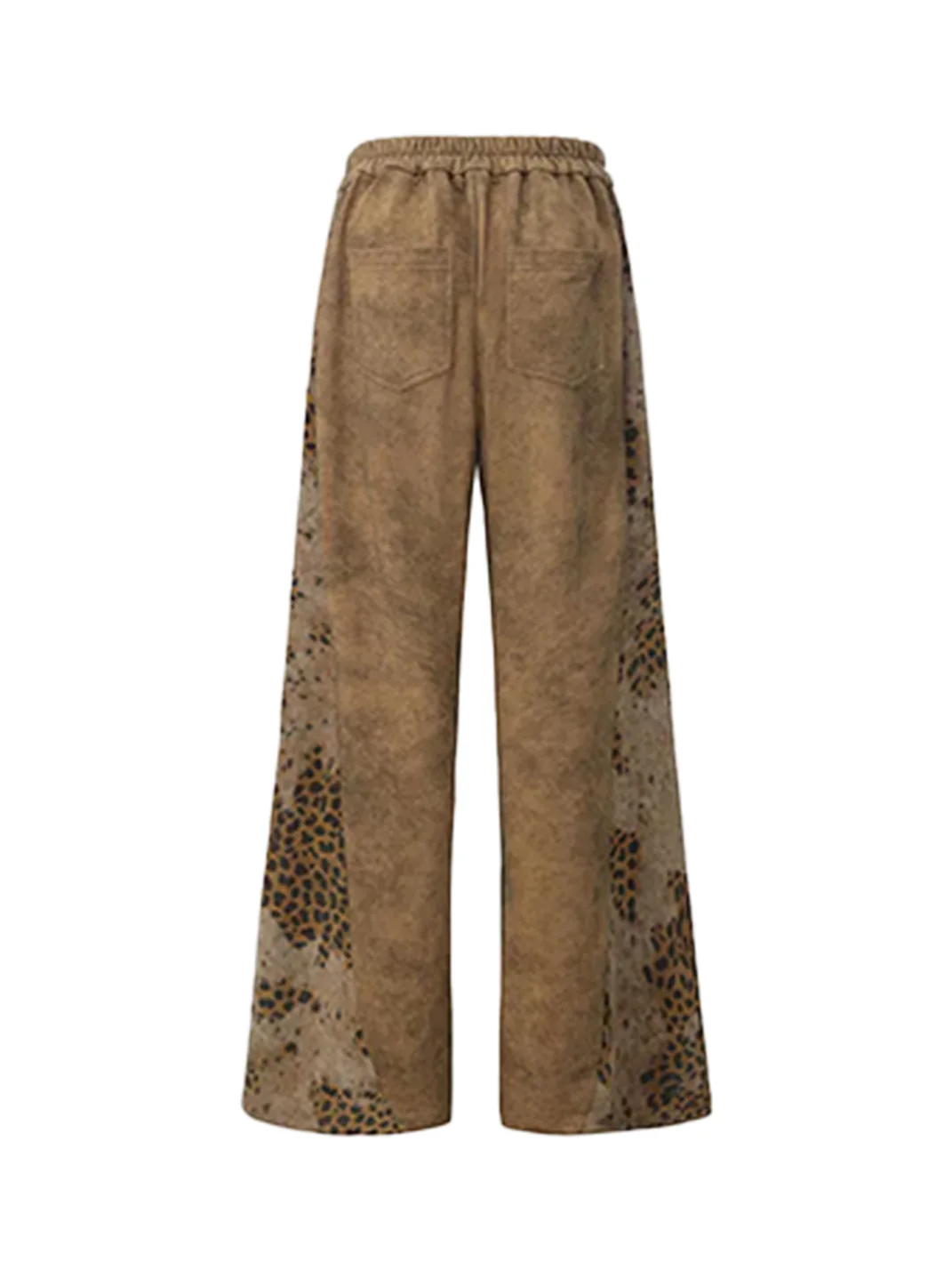24ans online | Pink Brown Leopard Panel Sweatpants