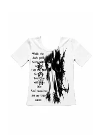 WEBBAR | Gothic Visual Slim Fit T-Shirt