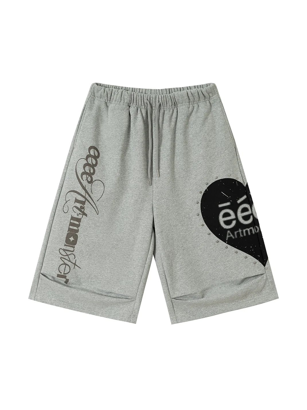 EeeeArtmonster | Heart Rivet Drawstring Shorts