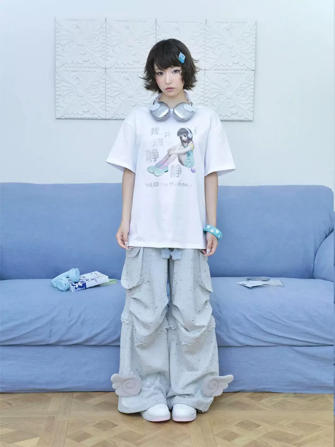 Hashtag DDD | Y2K Star Print Convertible Cargo Pants