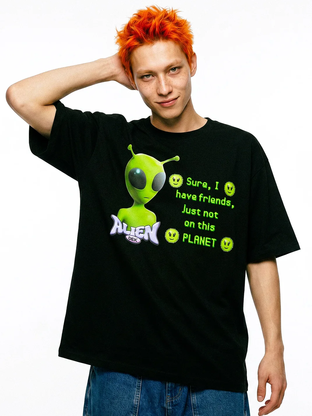 DeadEndKids | Alien Y2K Oversized T-Shirt