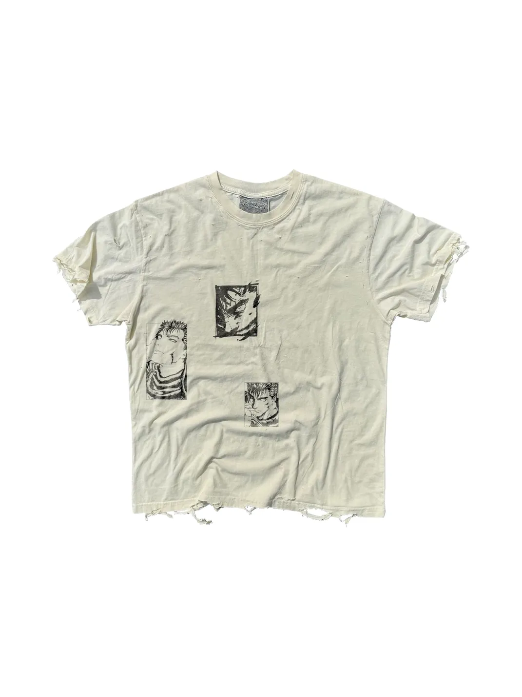 SHIBU | Unisex Vintage Distressed Punk Short-Sleeve T-Shirt