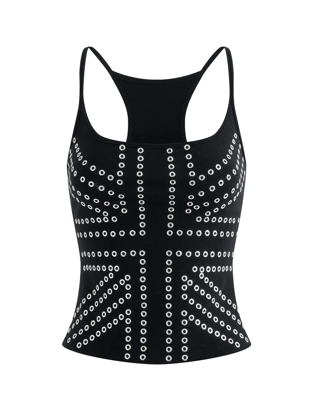Latelylab | Embellished Fitted Strappy Tank Top