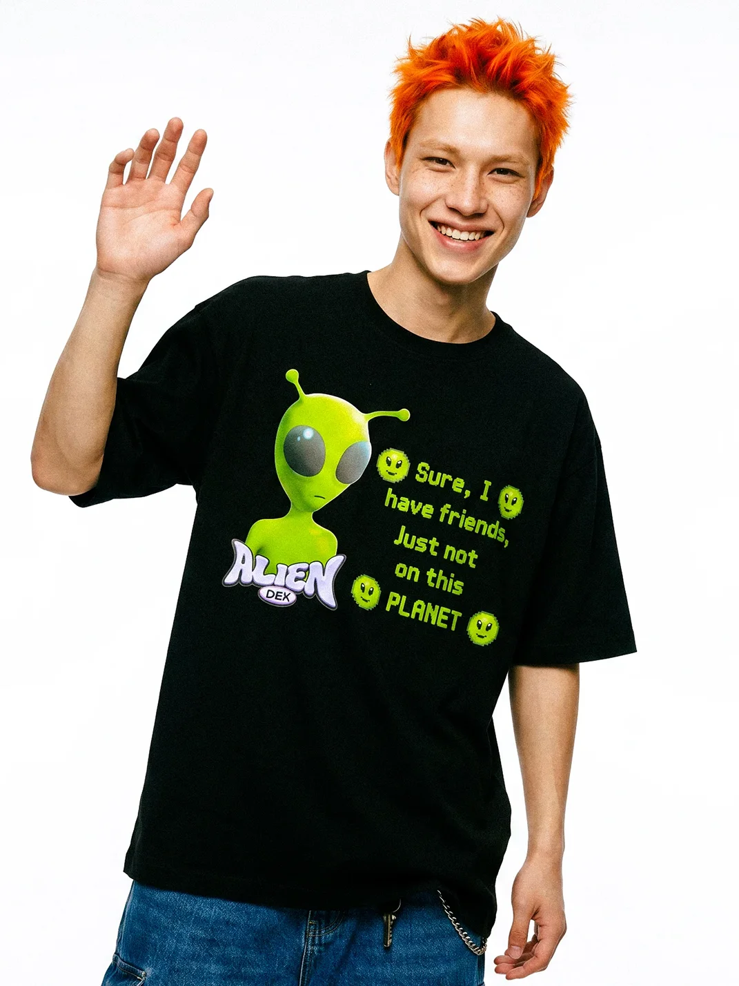 DeadEndKids | Alien Y2K Oversized T-Shirt