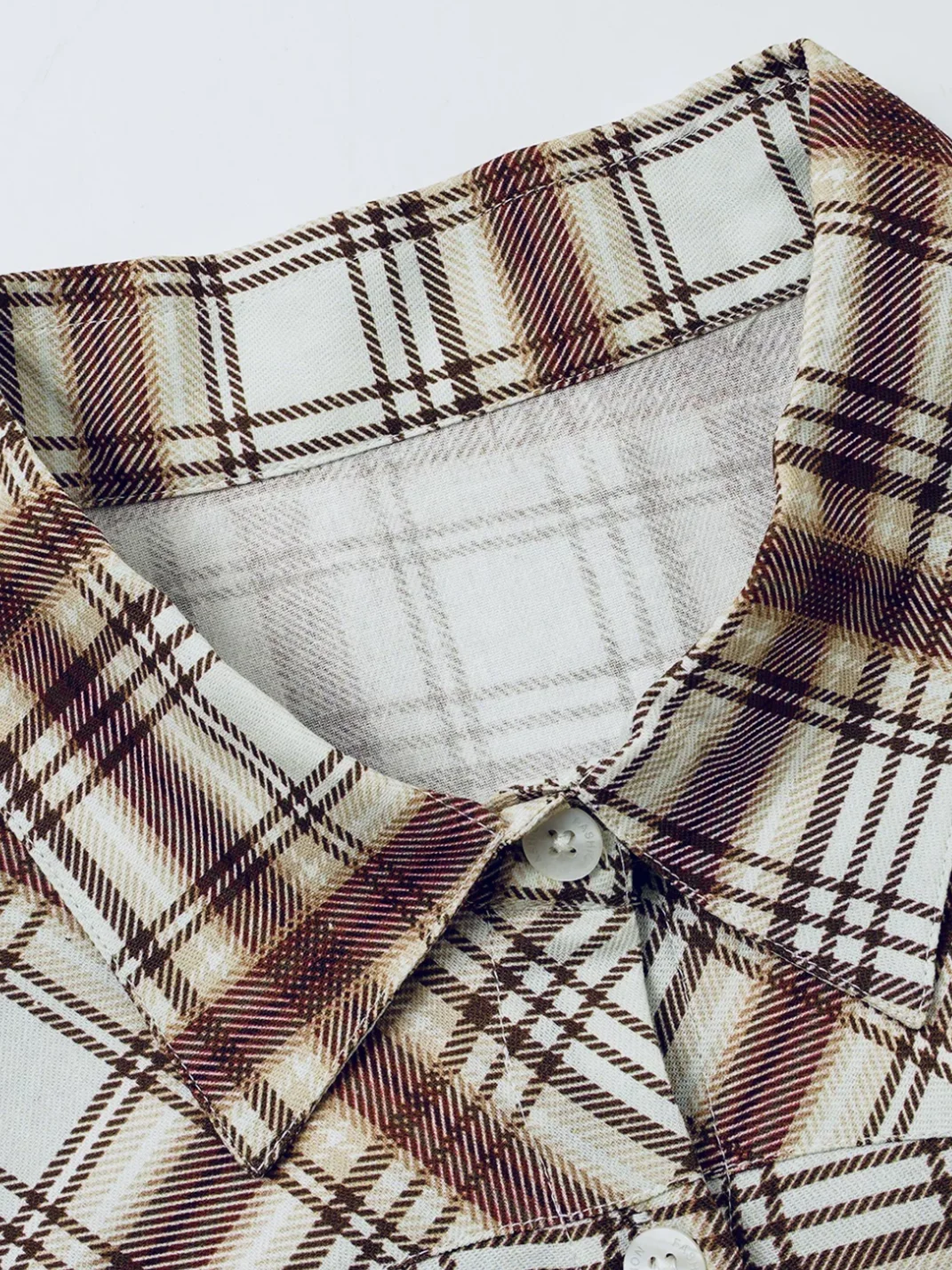 BlackBerry | Brown Plaid Graphic Shirt