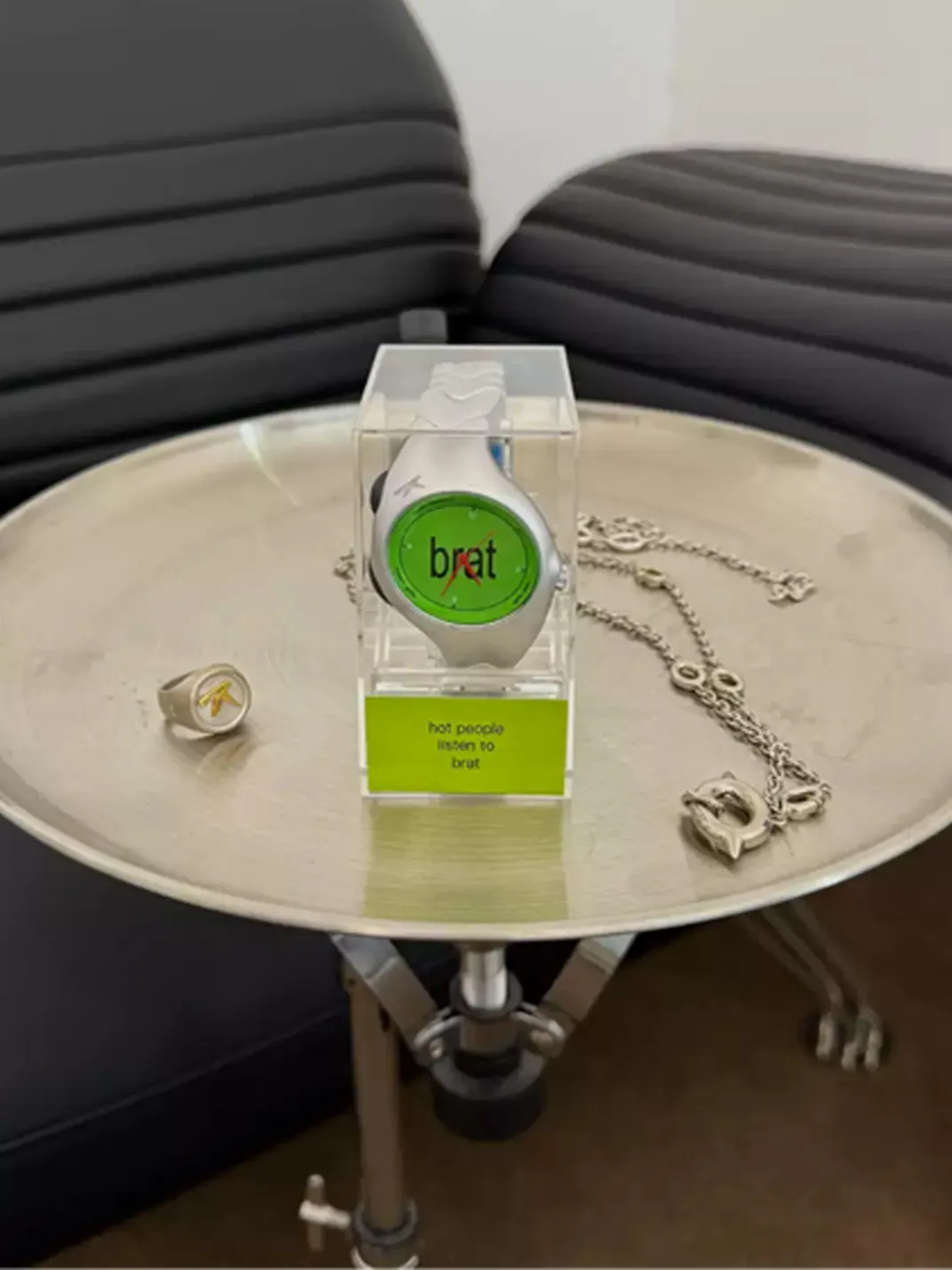 RAINMAKE | Brat Album Green Dial Steel Watch