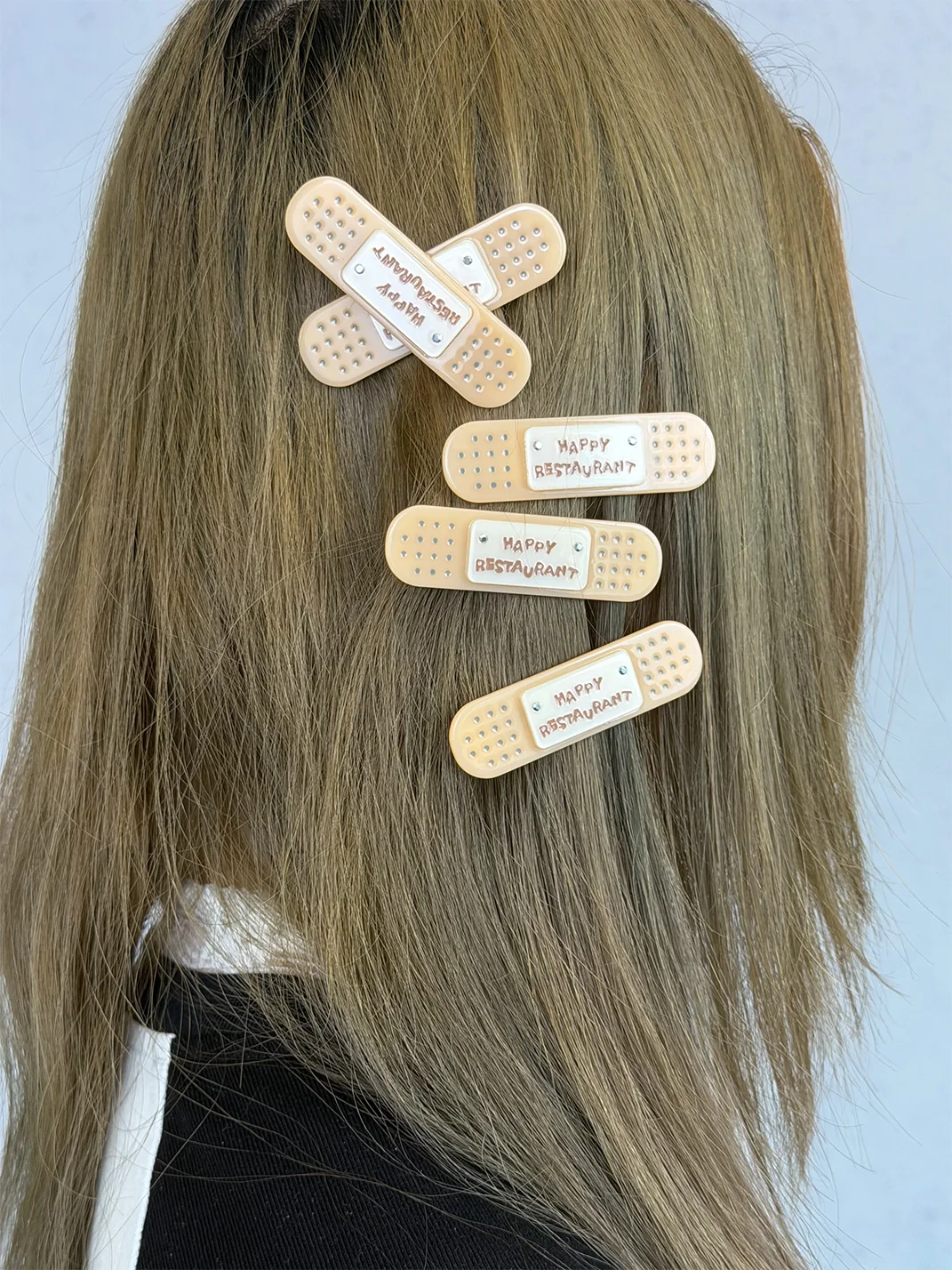 HappyRestaurant | Bandage-Shaped Acetate Hair Clips