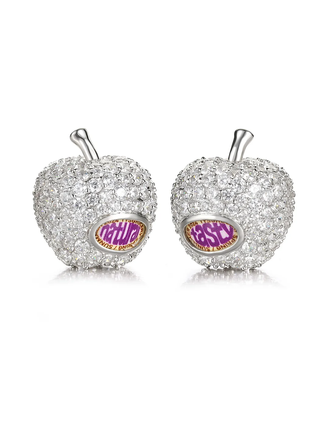 TysGrocery | Vintage Fruit Label Apple Stud Earrings