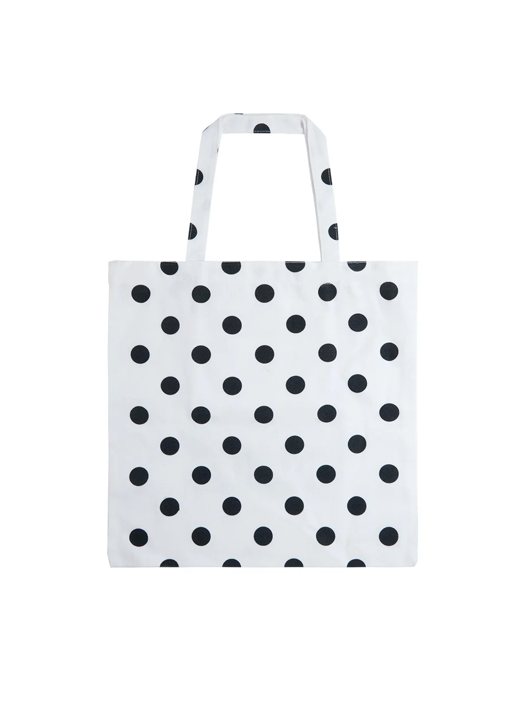 feex(u) | White Polka Dot Tote Bag