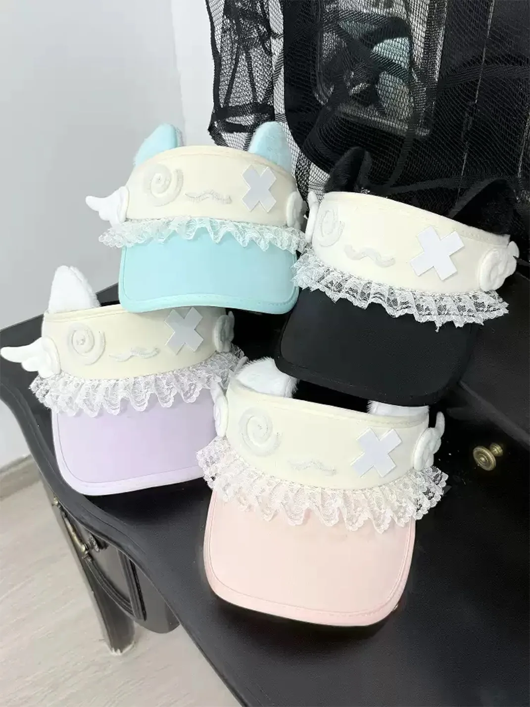1GASTERINN | Cat Ear Empty-Top Sun Hat