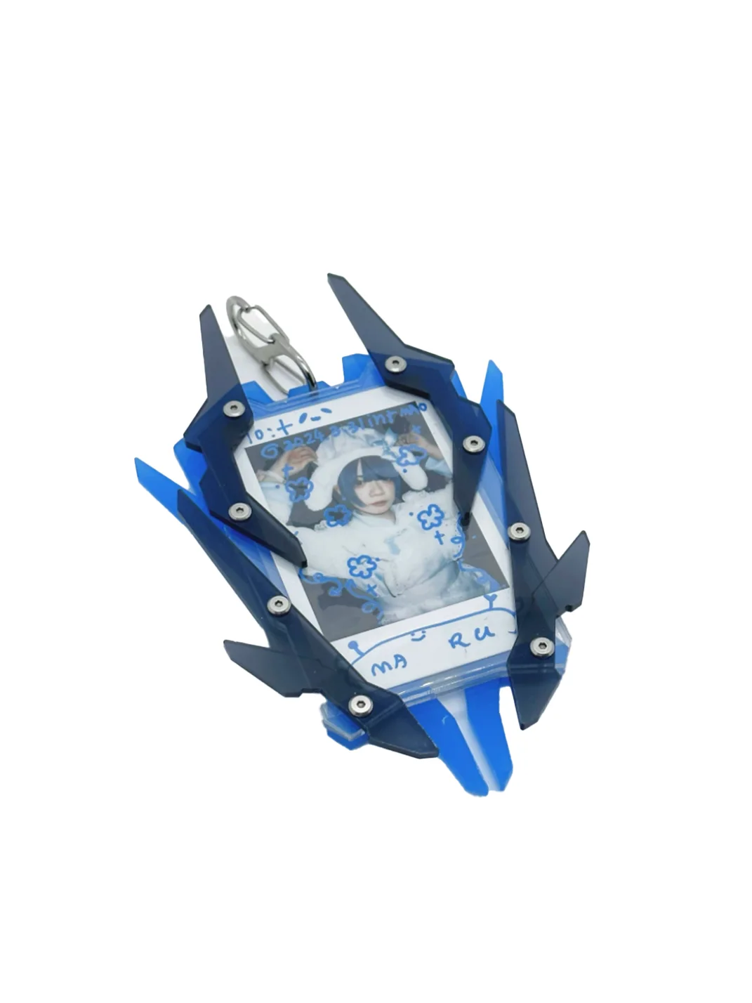 AXBD | Armored Sweetheart Acrylic Instax Photo Frame Keychain