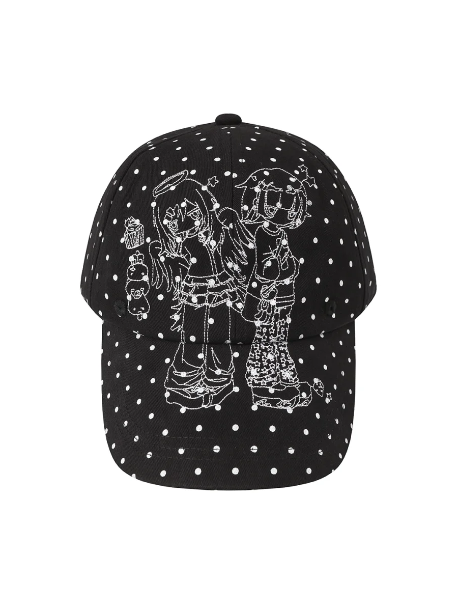 BlackBerry | Polka Dot Embroidered Baseball Cap - 2