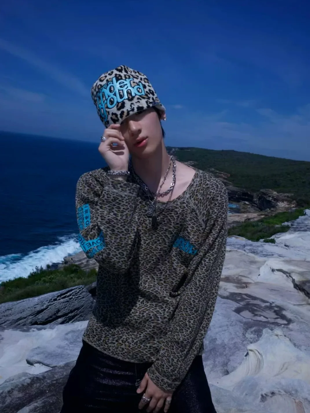 feex(u) | Leopard Jacquard Patchwork Beanie