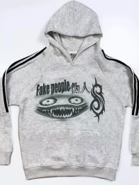 WEBBAR | Fake People Graphic Hooded Sweatshirt