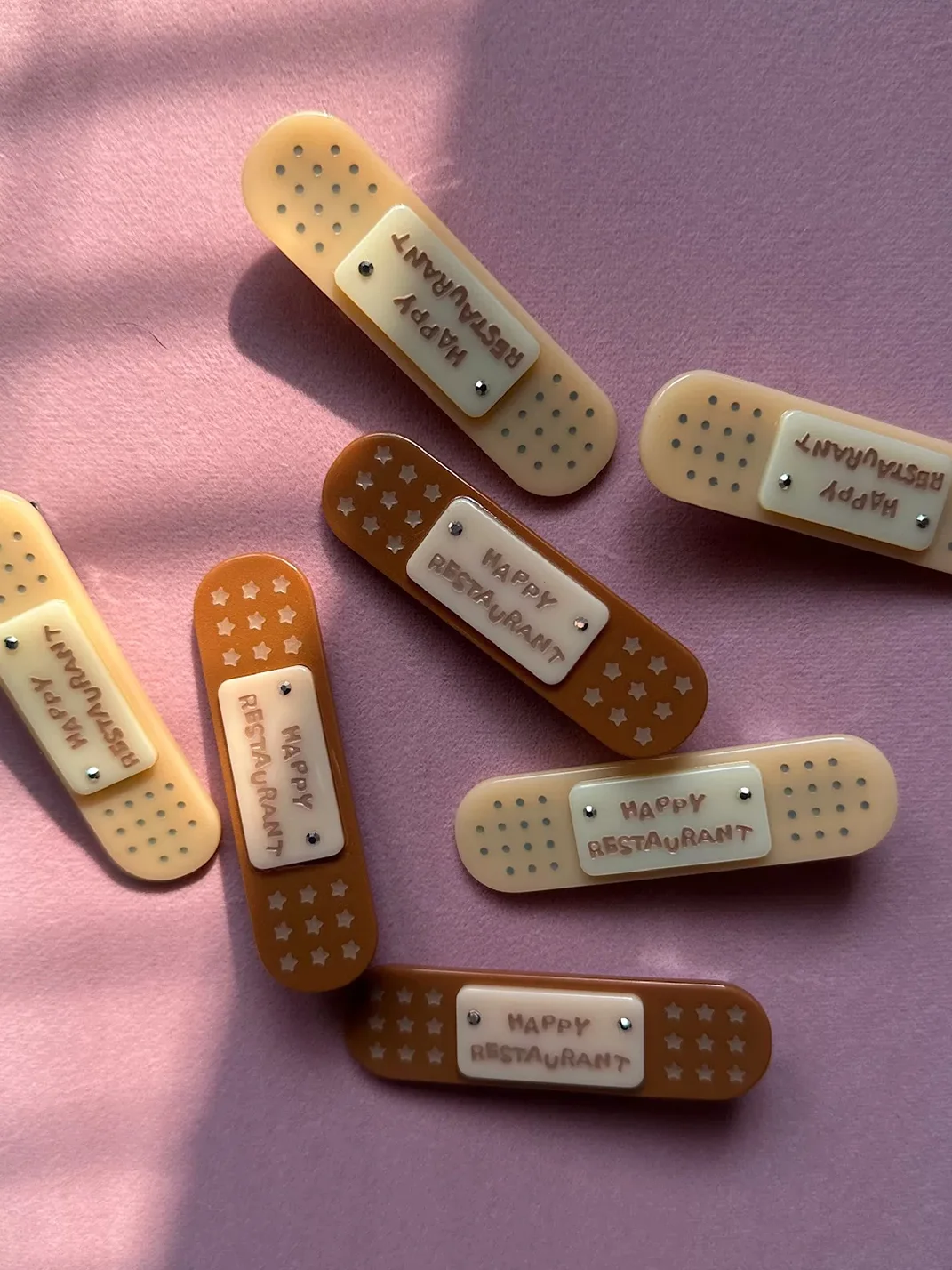 HappyRestaurant | Bandage-Shaped Acetate Hair Clips