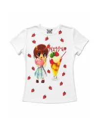 WEBBAR | Y2K Ice Cream Anime Girl Graphic T-Shirt