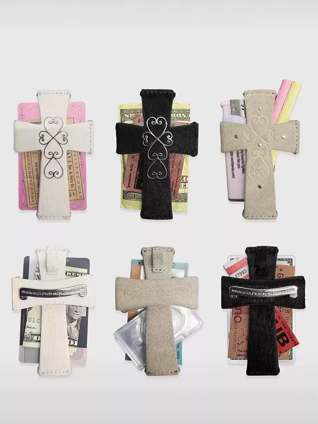 Yyopen | Y2K Cross Pendant Card Holder Necklace