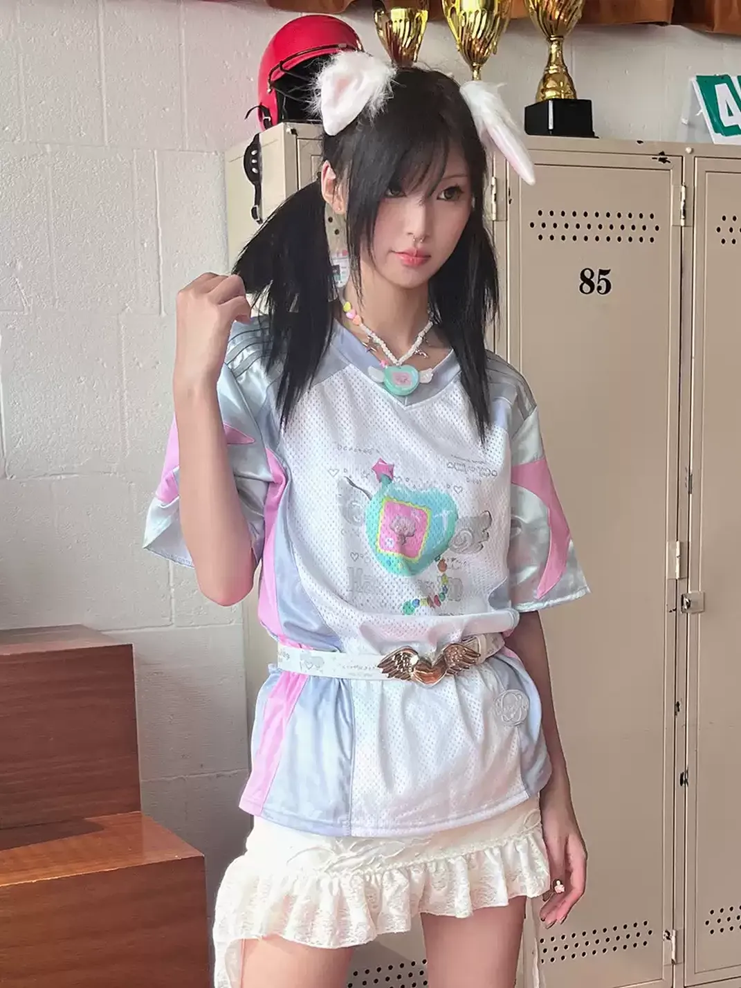 Hashtag DDD | Y2K Angel Heart Wing PU Belt