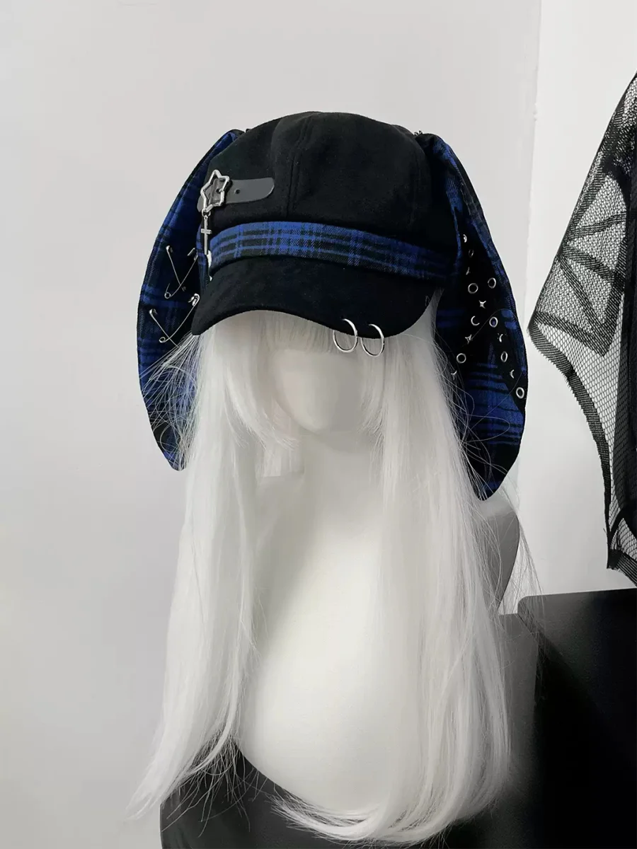 1GASTERINN | Punk Beret With Bunny Ears - 4