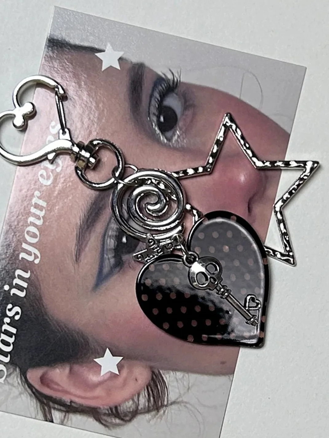 KHEPHAIA | Heart Polka Dot Acrylic Necklace