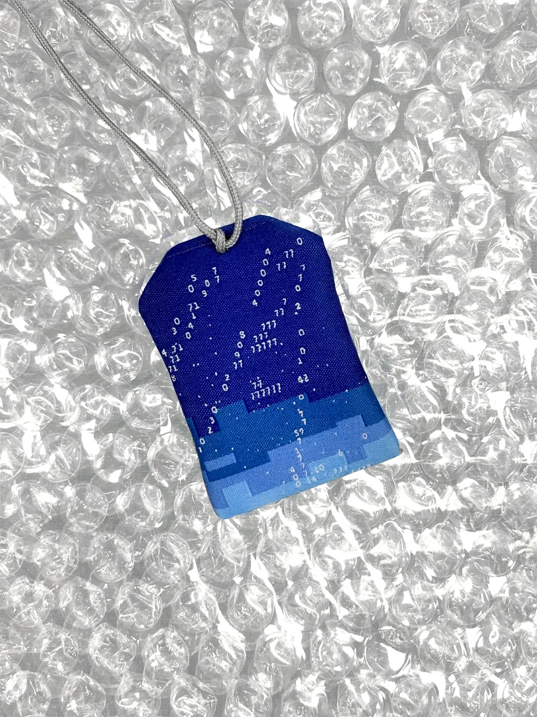 AXBD | Blue Cyberpunk Data Star Omamori Charm