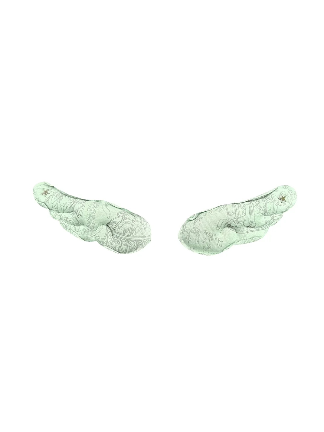 Hashtag DDD | Padded Angel Wing Fabric Brooch with Character Print
