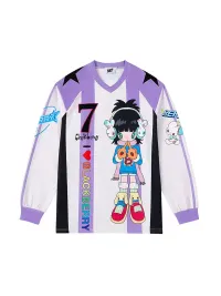 BlackBerry | Purple Anime Girl Long-Sleeve Jersey